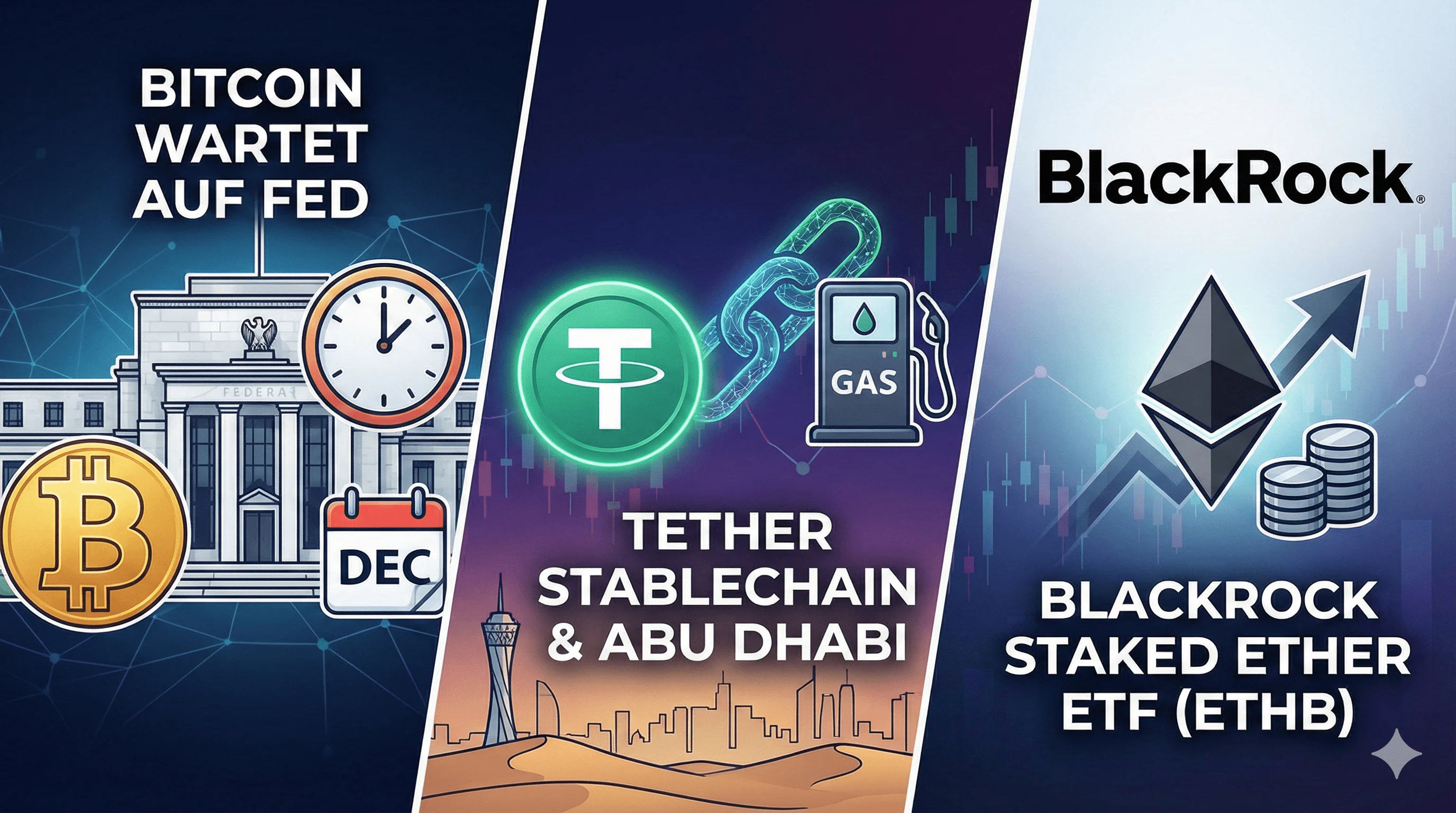 Bitcoin vor der Fed, StableChain startet und BlackRock setzt neue Signale